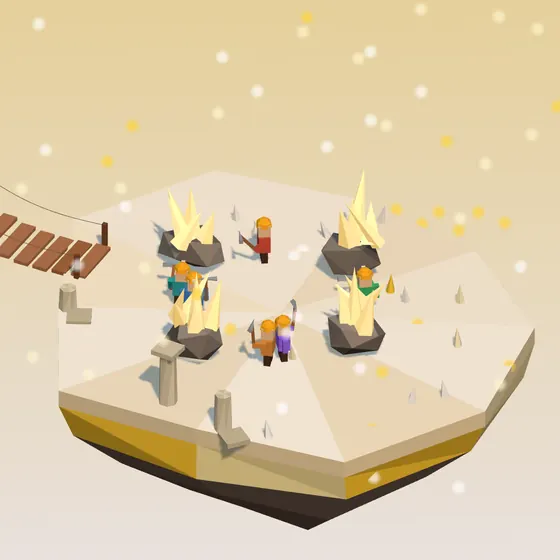Origem, a última ilha, com cristais de essência primordial